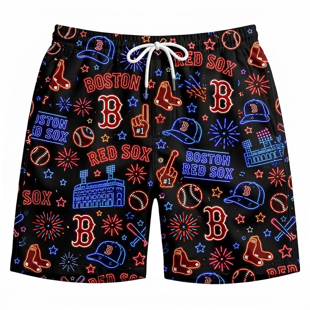 All Baseball Teams Neon Pattern Vibe Summer Party Button-Up Unisex Hawaiian Shirt For Men and Women