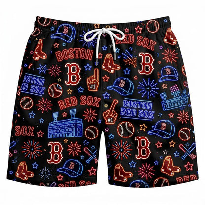 All Baseball Teams Neon Pattern Vibe Summer Party Button-Up Unisex Hawaiian Shirt For Men and Women