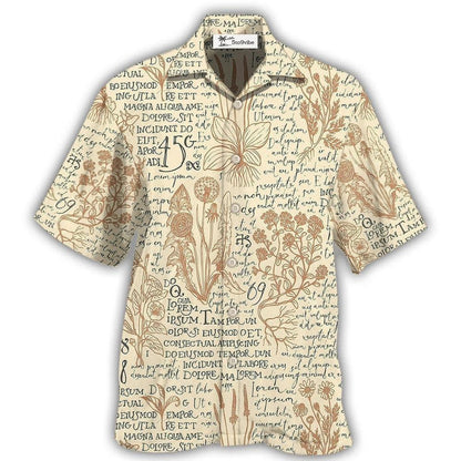 Hawaiian Shirt / Adults / S Botany Writing - Hawaiian Shirt 