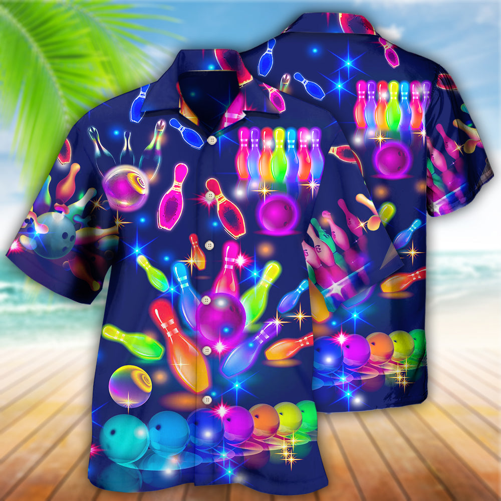 Bowling Neon Style - Hawaiian Shirt 