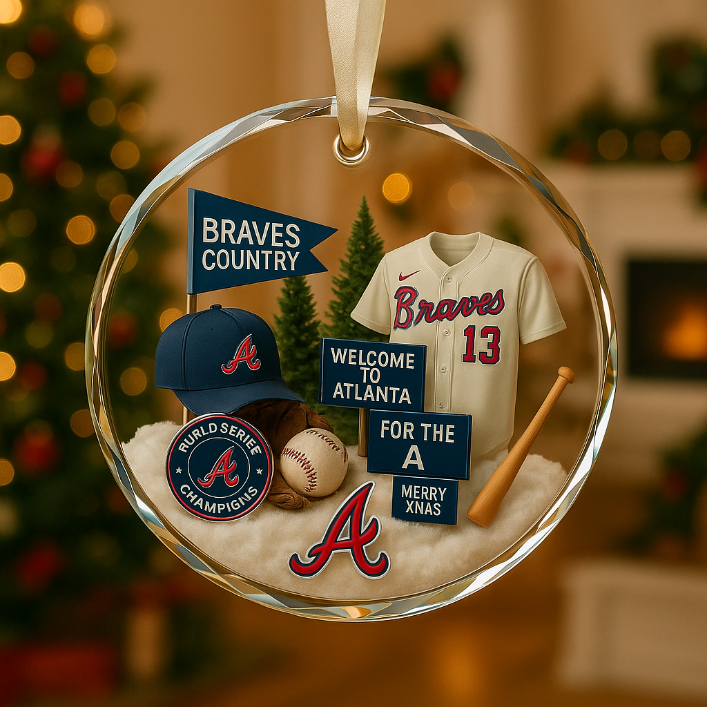 Baseball Glass Ornament 3 With Gift Box Christmas Baseball Team - Glass Ornament-Glass Ornament-5TO9VIBE