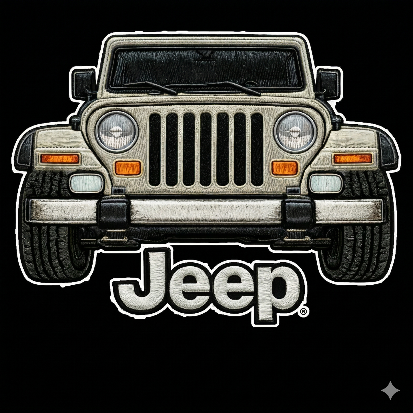 Sudadera prémium unisex Jeep bordada con cremallera de cuarto, suéter con cremallera de cuarto inspirado