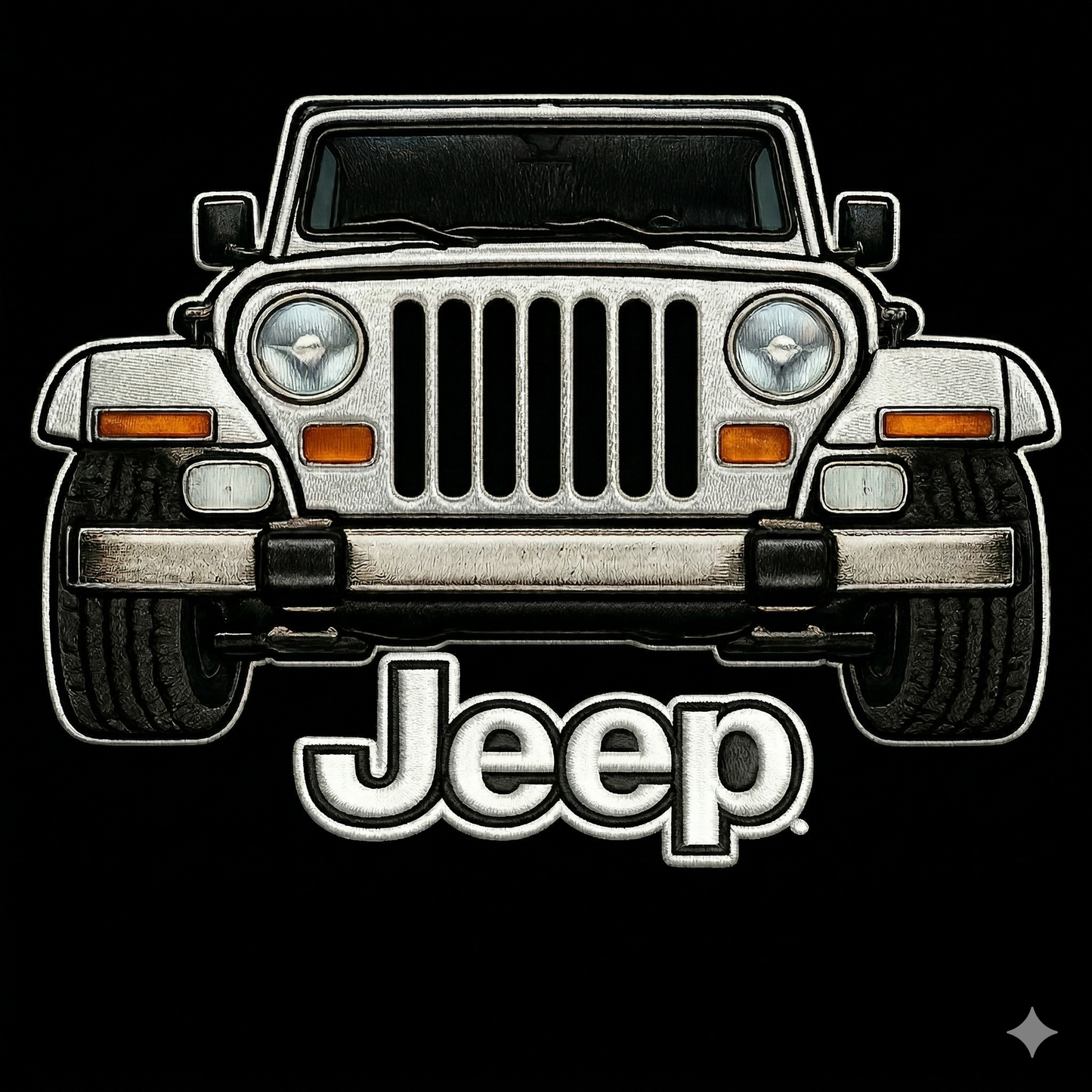 Sudadera prémium unisex Jeep bordada con cremallera de cuarto, suéter con cremallera de cuarto inspirado