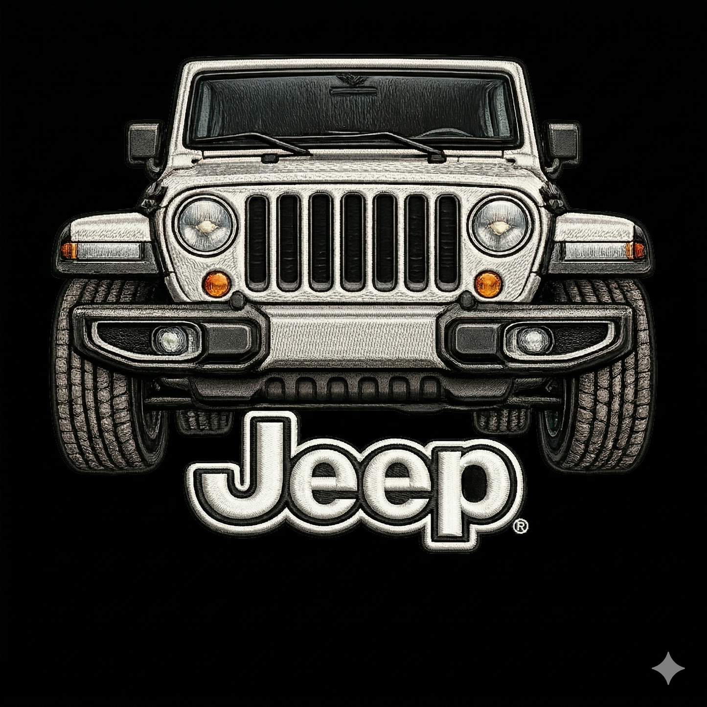 Sudadera prémium unisex Jeep bordada con cremallera de cuarto, suéter con cremallera de cuarto inspirado
