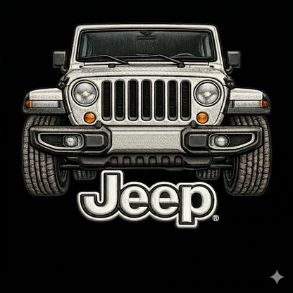 Sudadera prémium unisex Jeep bordada con cremallera de cuarto, suéter con cremallera de cuarto inspirado