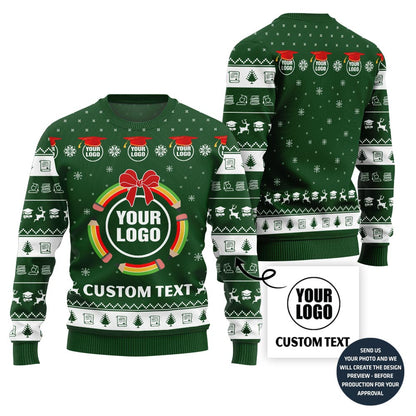 Brilliant Custom Logo Ugly Sweater For School