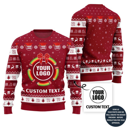 Brilliant Custom Logo Ugly Sweater For School
