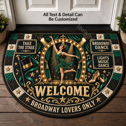 Broadway Dance Personalized Half Round Mat | 5To9Vibe