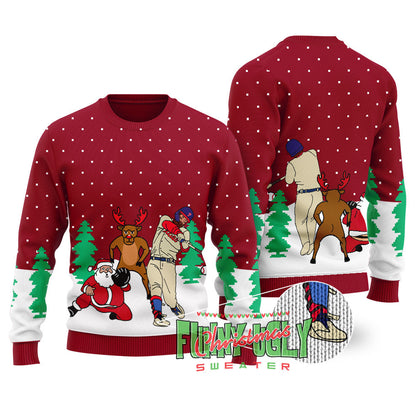 Bryce Harper Ugly Christmas Sweater Cardinal Red