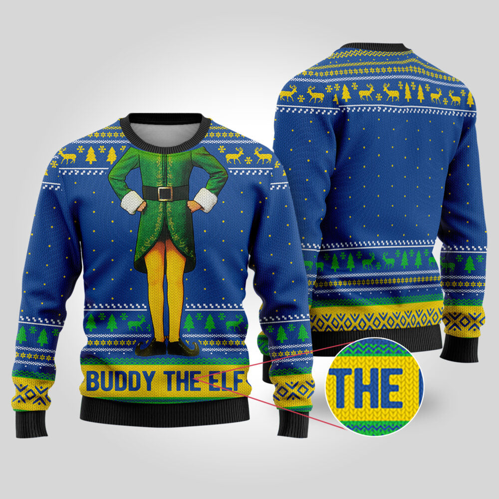 Buddy The Elf Royal Funny Ugly Christmas Sweater - Funny Ugly Christmas Sweater