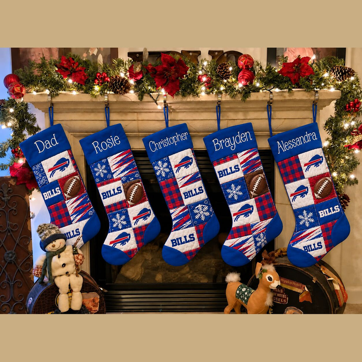 All Football Teams Team-Inspired Holiday Christmas Stocking for Football Fans - 5To9Vibe