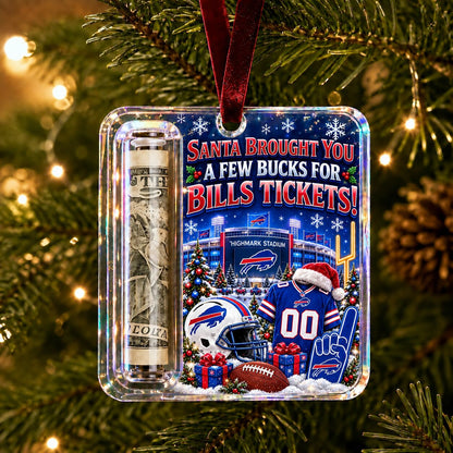 All Football Teams Football Stadium Christmas Money Holder Glass Ornament - 5to9vibe