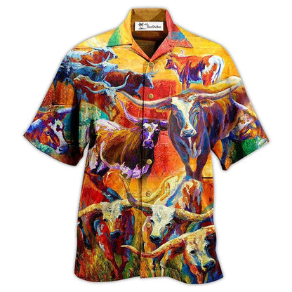 Hawaiian Shirt / Adults / S Buffalo Beautiful Painting For Life - Hawaiian Shirt 