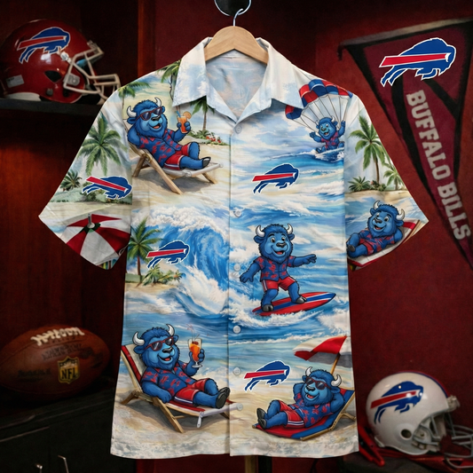 BB Football Mascot Beach Viber Unisex Hawaiian Shirt For Men & Women