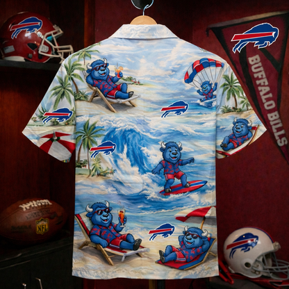 Camisa Hawaiana Unisex BB Football Mascot Beach Viber para Hombres y Mujeres