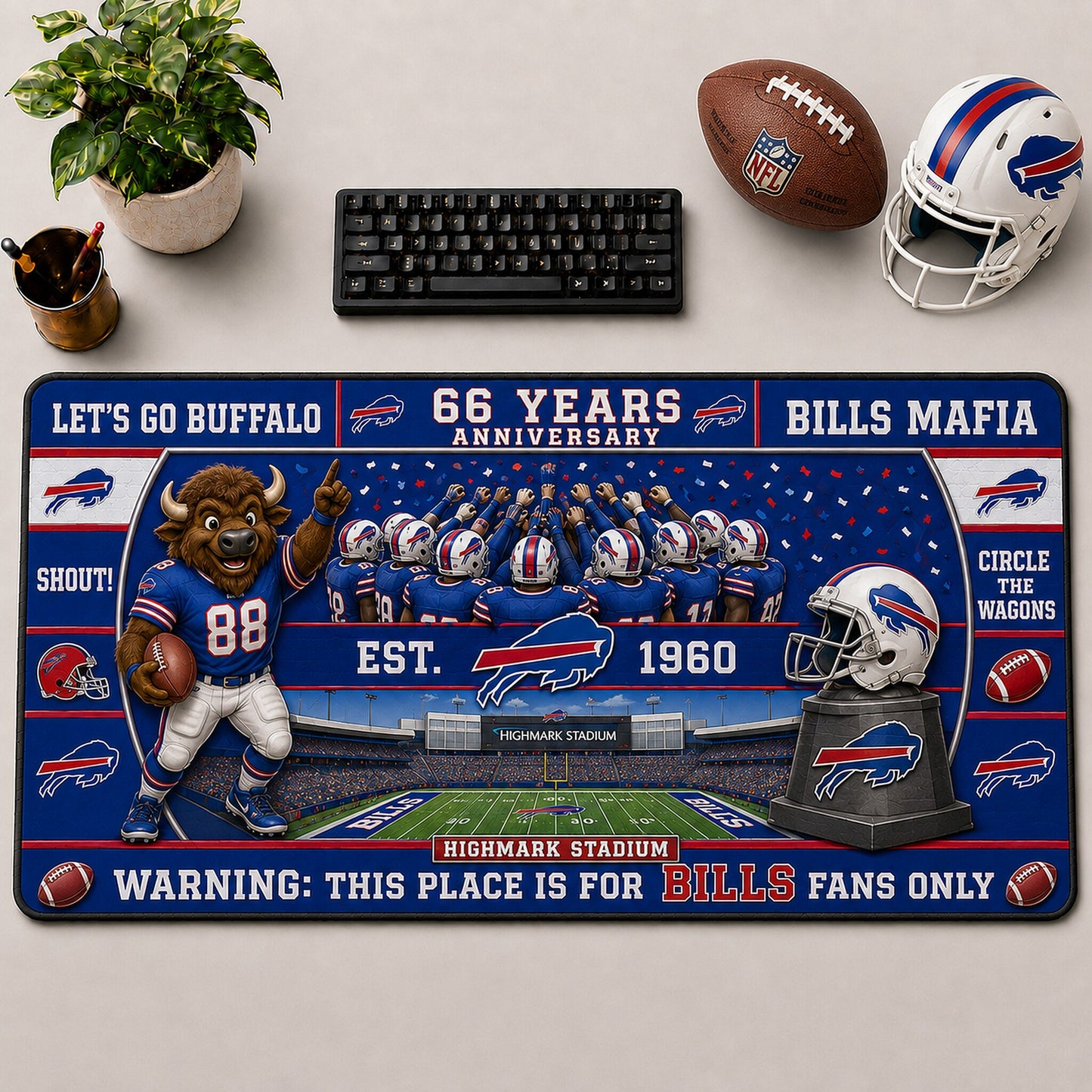 All Football Anniversary For Fans Desk Mat Mouse Pad Plus Size Trending - 5to9vibe