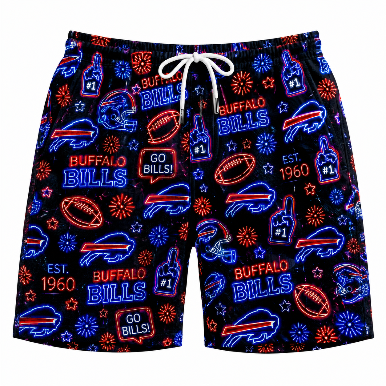 All Football Teams Neon Vibe Summer Button-Up Unisex Hawaiian Shirt For Men and Women-Hawaiian Shirt-5TO9VIBE