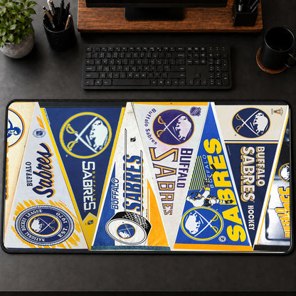 All Hockey Teams Vintage Pennant Anniversary For Fans Desk Mat Mouse Pad Trending - 5to9vibe