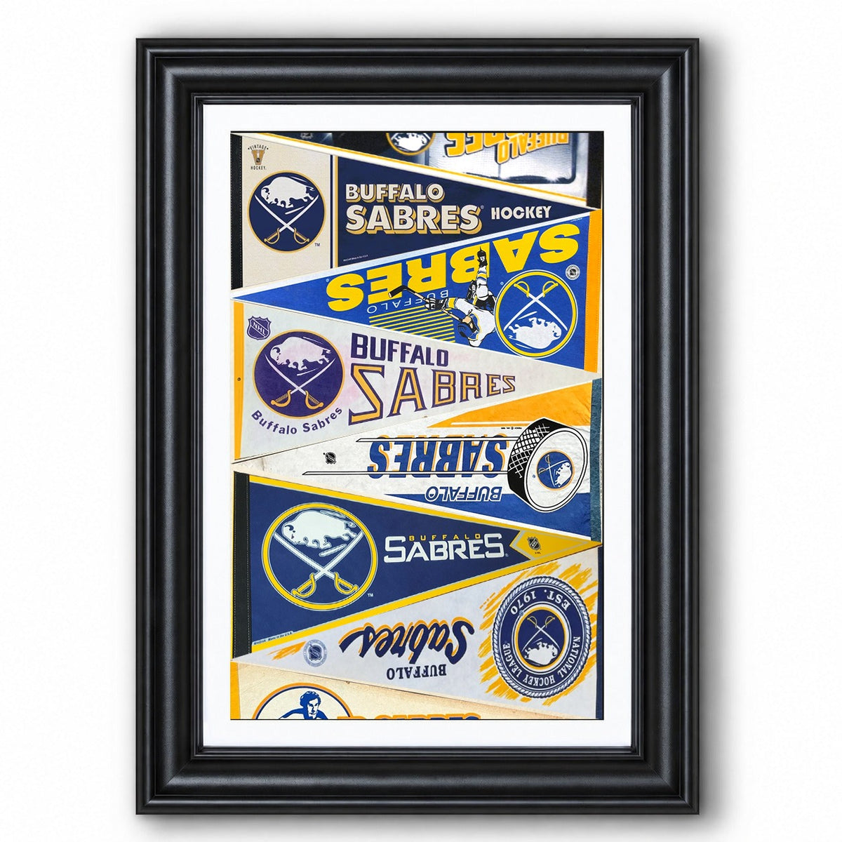 All Hockey Teams Vintage Pennant Anniversary For Fans No Frame Vertical Poster - 5to9vibe