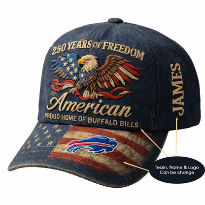 250th Anniversary USA Hat Vintage Eagle 250 Year American Anniversary Patriotic Unisex Baseball Cap