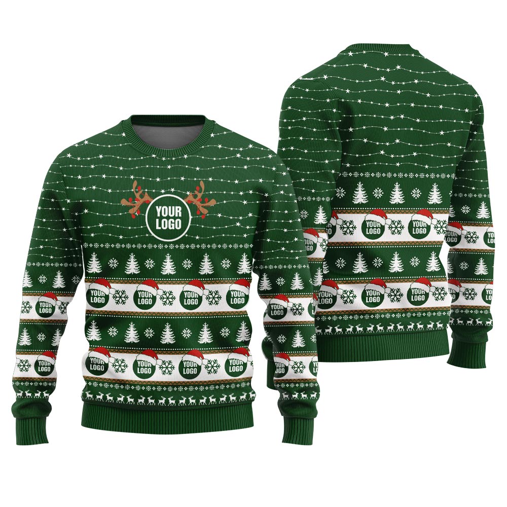 Unique Bulk order Custom Logo Christmas Sweater For Team