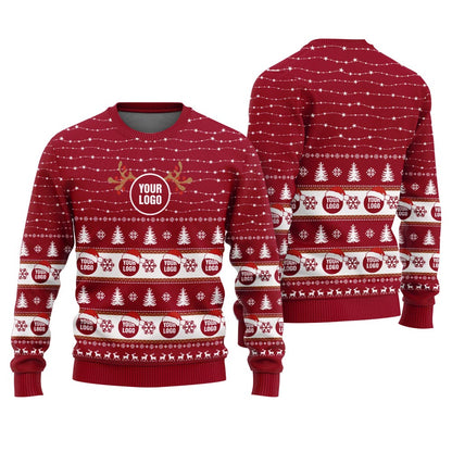 Unique Bulk order Custom Logo Christmas Sweater For Team