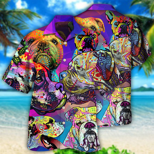 Bulldog All I Need Is Cool Bulldog - Hawaiian Shirt 