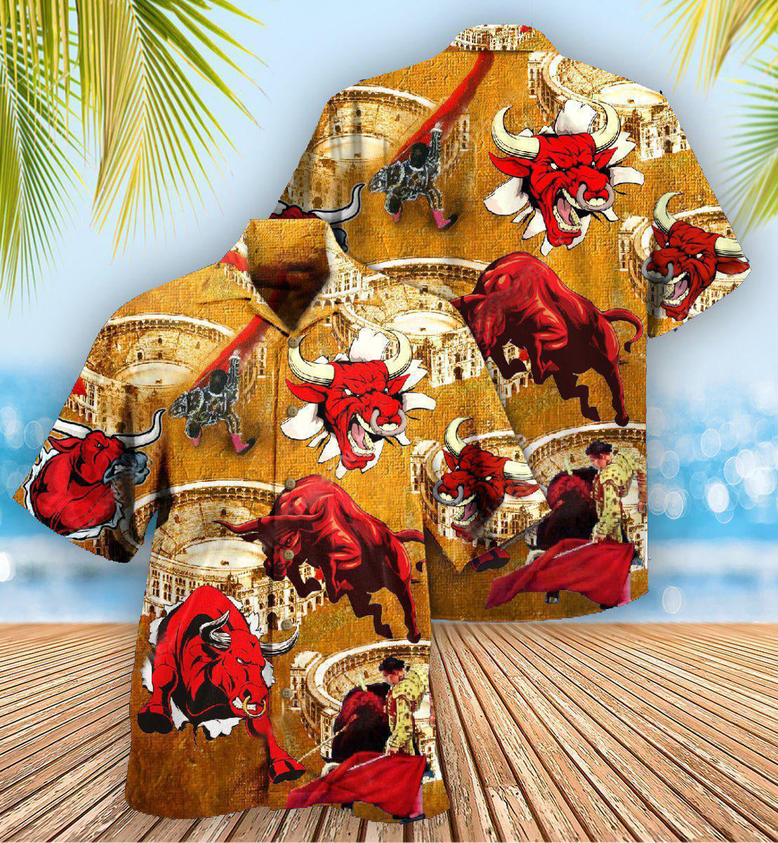 Bull Animals Do Not Win Bull Fight - Hawaiian Shirt 
