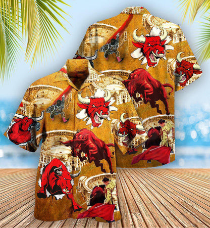 Bull Animals Do Not Win Bull Fight - Hawaiian Shirt 