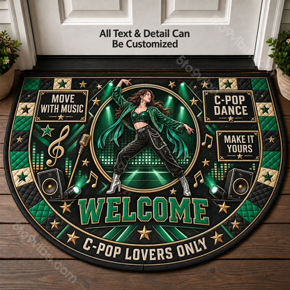 C-Pop Dance Personalized Half Round Mat | 5To9Vibe
