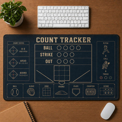 Count Tracker Blueprint Desk Mat | 5To9Vibe