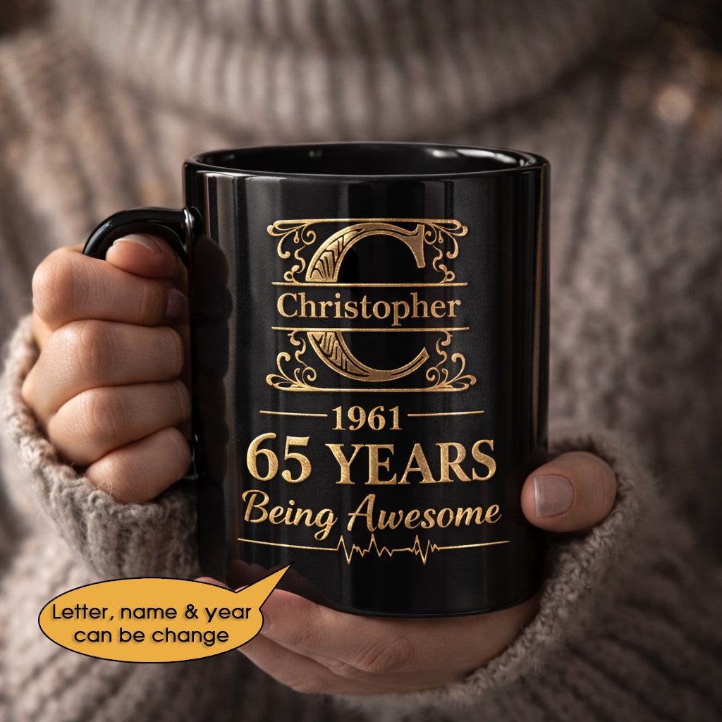 11oz Ceramic Mug Age personalized name, year, letter for birthday - 11oz Ceramic Mug Hot Sale