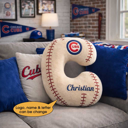 Baseball Pillow Custom Name and Logo All Teams  Irregular-Shaped Pillow Custom