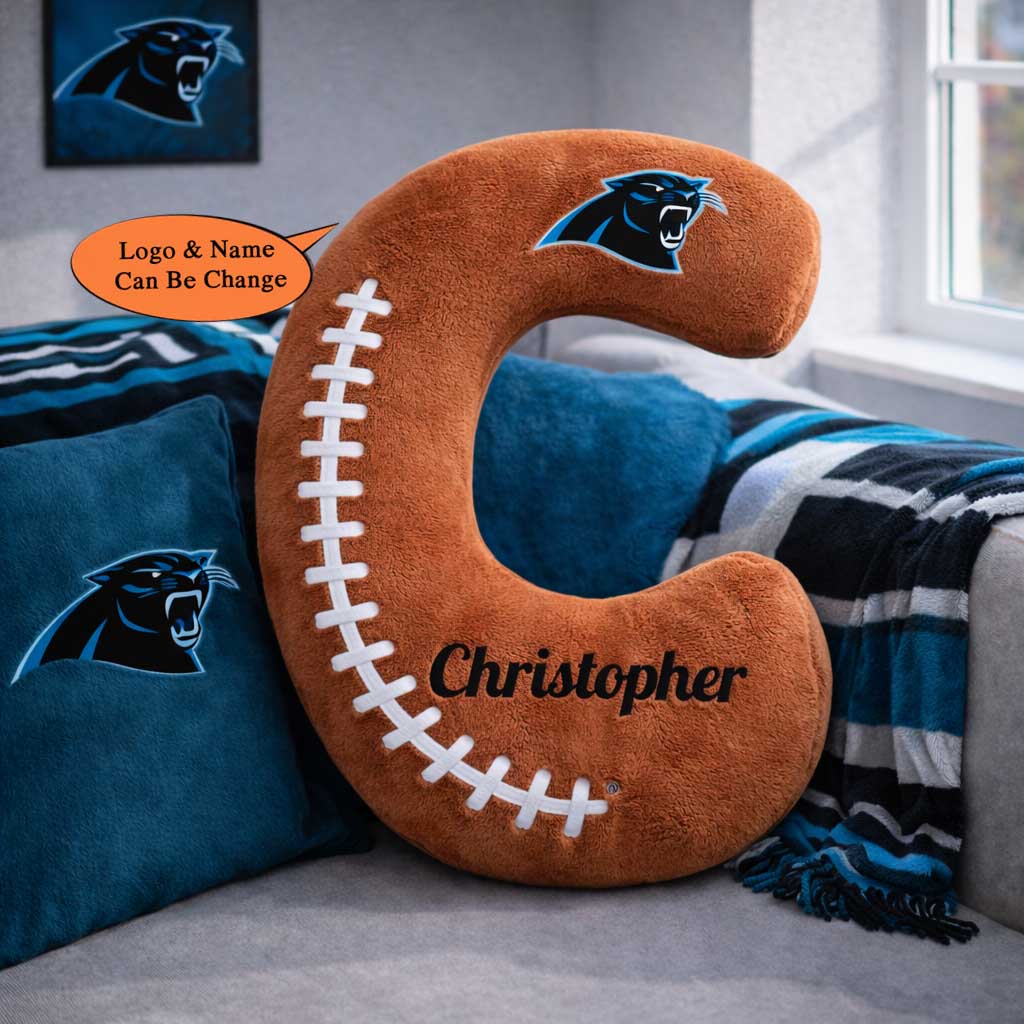 Football Pillow Custom Name and Logo All Teams 2 Irregular-Shaped Pillow Custom