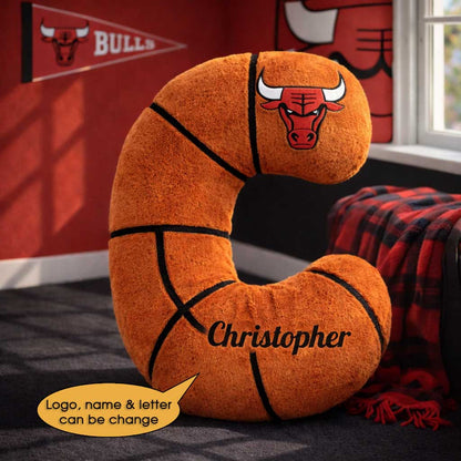Basketball Pillow Custom Name and Logo All Teams Irregular-Shaped Pillow Custom