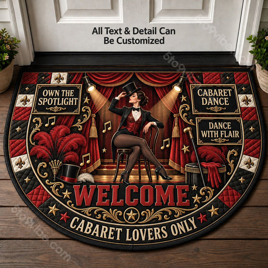 Cabaret Dance Personalized Half Round Mat | 5To9Vibe