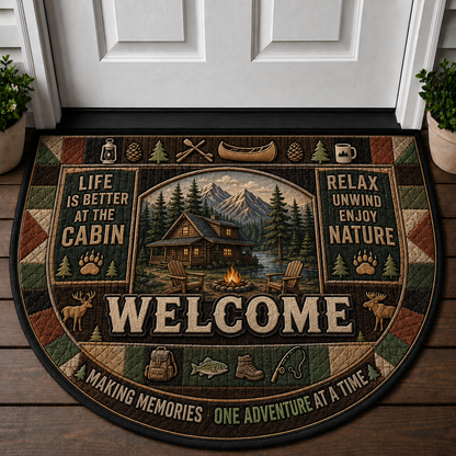 Mountain Calling Welcome Mat - Hiking & Forest Adventure Doormat - 5to9vibe