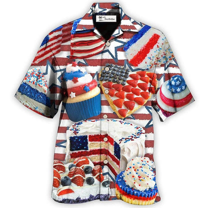 Hawaiian Shirt / Adults / S Baking Independence Day Cake Style - Hawaiian Shirt 