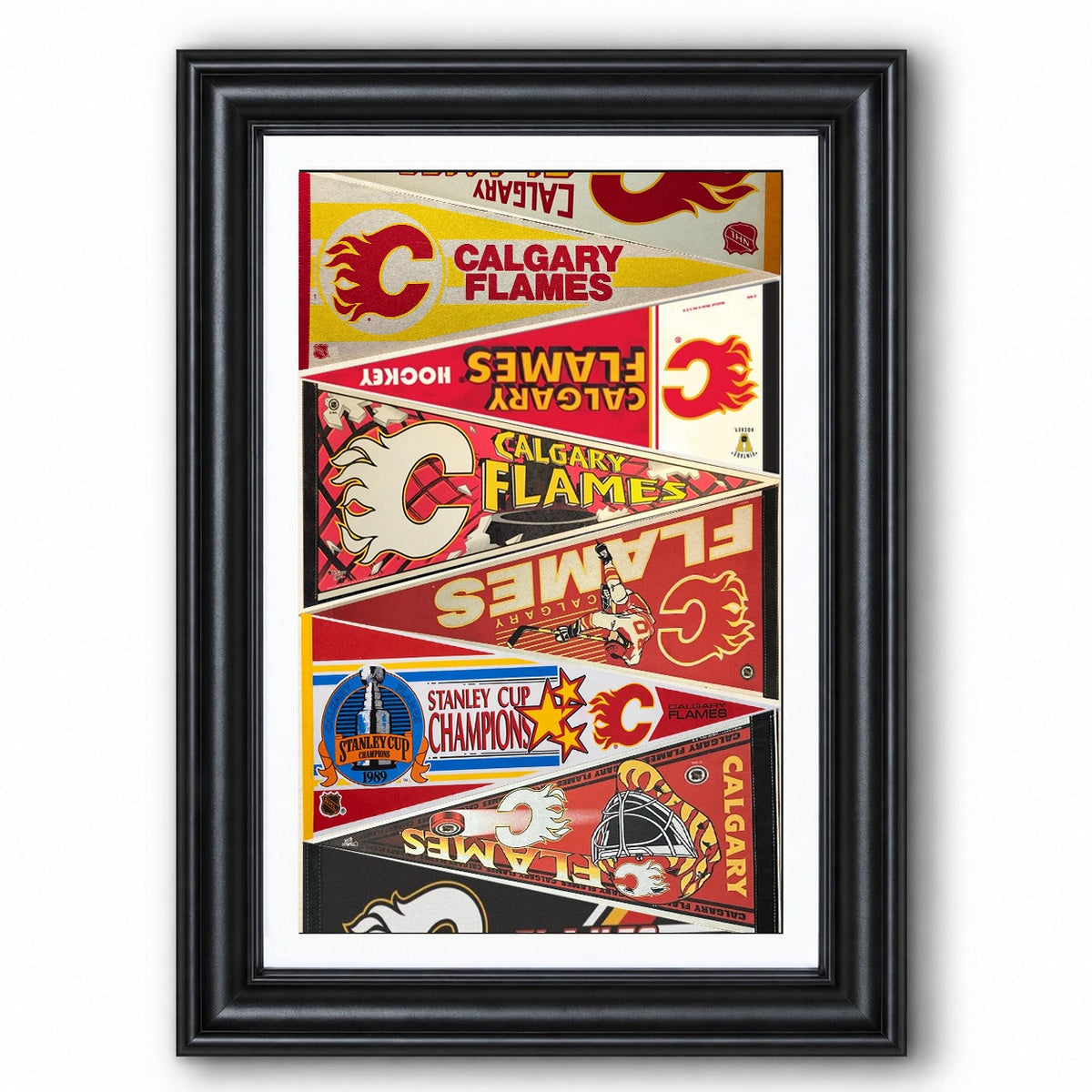 All Hockey Teams Vintage Pennant Anniversary For Fans No Frame Vertical Poster - 5to9vibe
