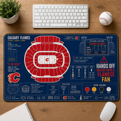 All Hockey Stadiums Arena Blueprint Desk Mat Mouse Pad Plus Size Trending - 5to9vibe