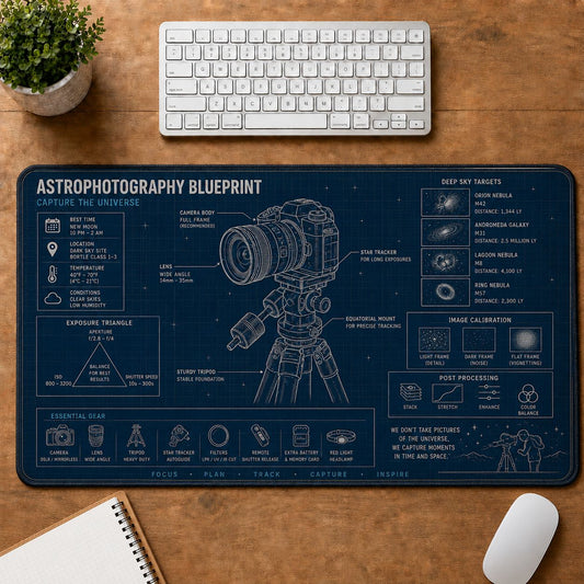 Camera Astronomy Desk Mat | 5To9Vibe