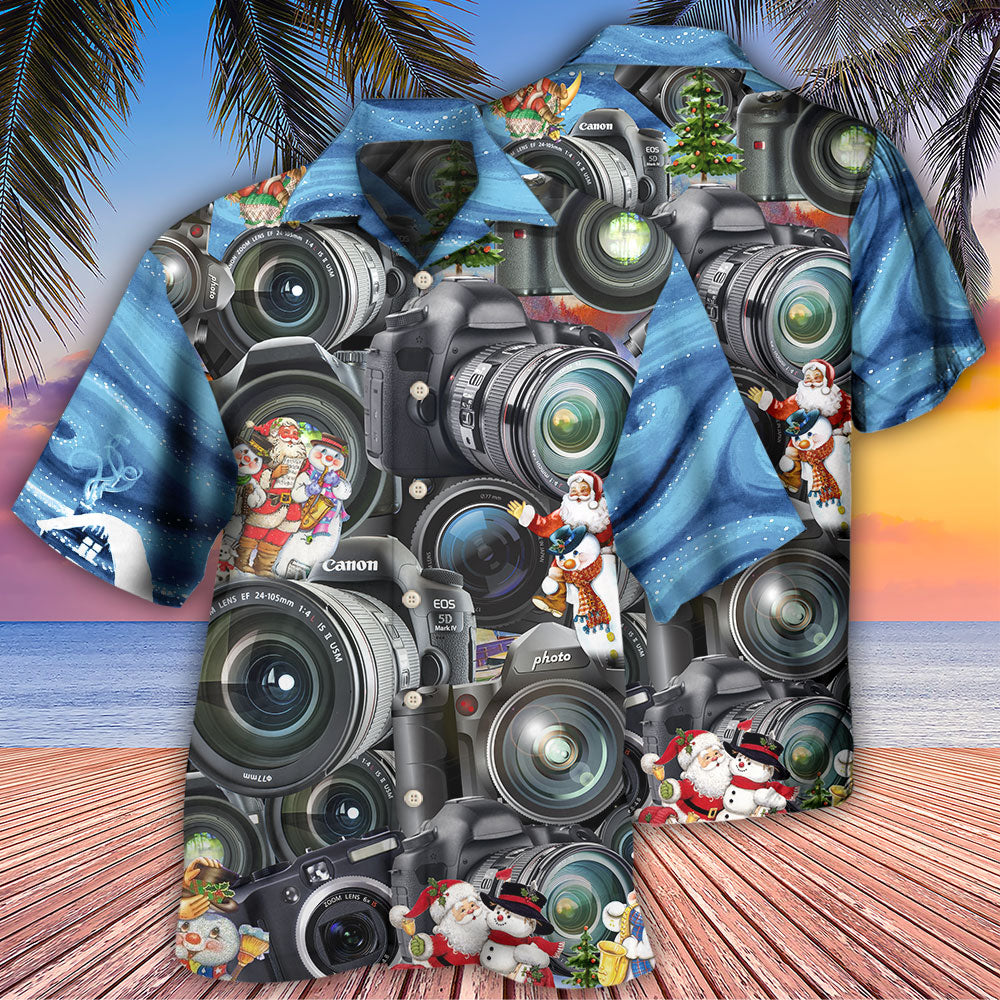 Camera Amazing Merry Christmas Happy - Hawaiian Shirt 