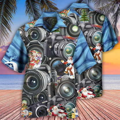 Camera Amazing Merry Christmas Happy - Hawaiian Shirt 
