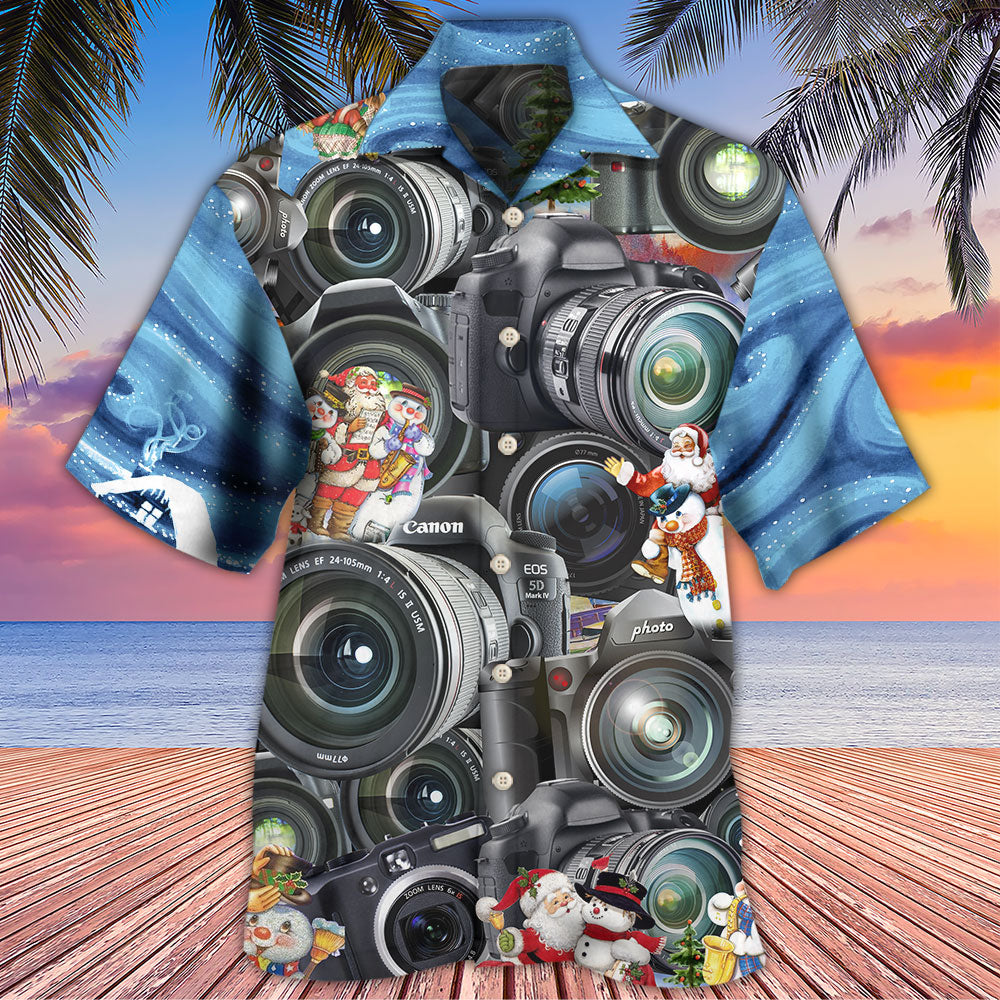 Camera Amazing Merry Christmas Happy - Hawaiian Shirt 
