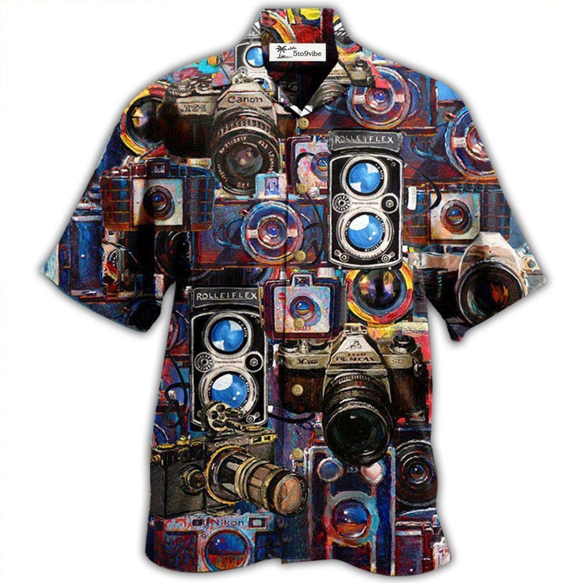 Hawaiian Shirt / Adults / S Camera Good Old Days Again Photographer - Hawaiian Shirt 