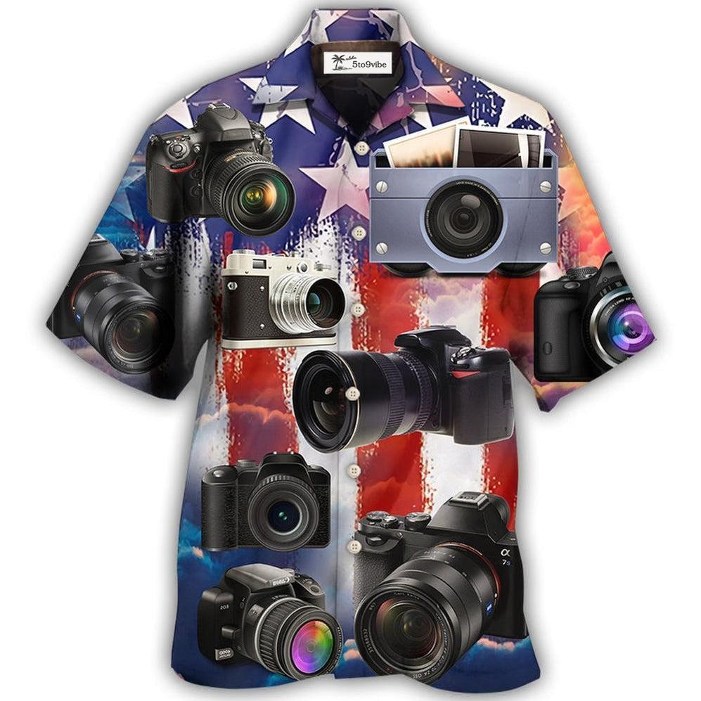 Hawaiian Shirt / Adults / S Camera Independence Day - Hawaiian Shirt 