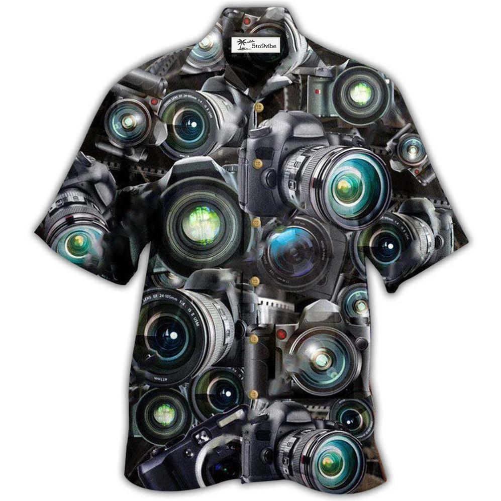 Hawaiian Shirt / Adults / S Camera Look Through Cameras - Hawaiian Shirt 