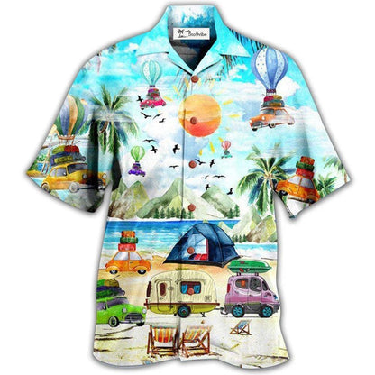 Hawaiian Shirt / Adults / S Camping Get High With - Hawaiian Shirt 
