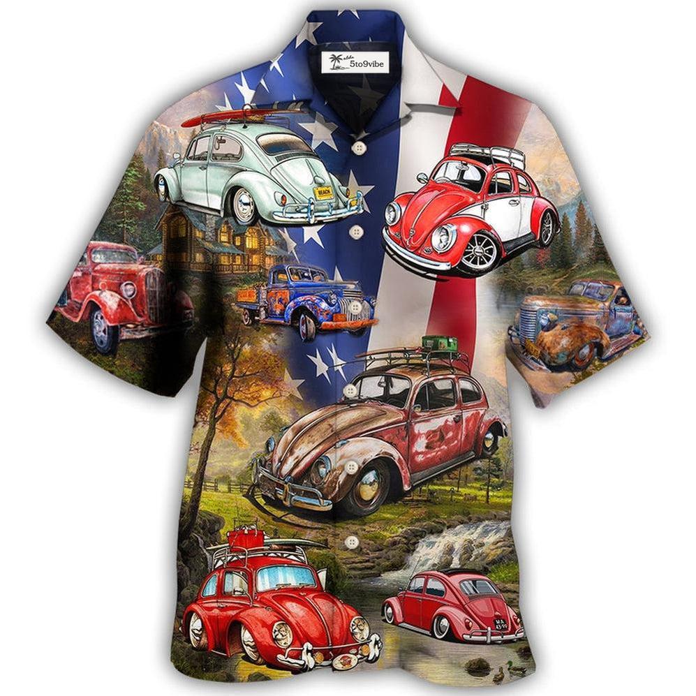 Hawaiian Shirt / Adults / S Camping Independence Day - Hawaiian Shirt 