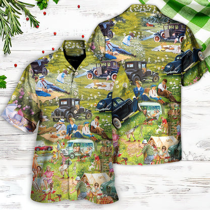 Camping It's Picnic Time So Funny - Hawaiian Shirt 